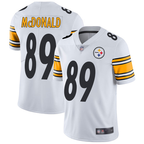 Men Pittsburgh Steelers Football #89 Limited White Vance McDonald Road Vapor Untouchable Nike NFL Jersey->pittsburgh steelers->NFL Jersey